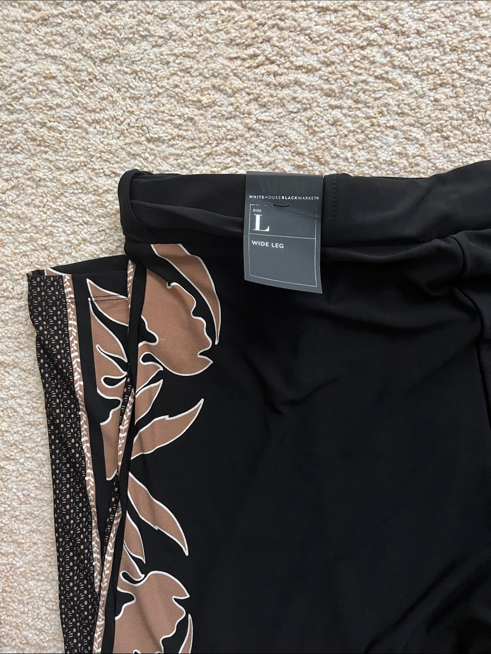 NWT Large White House Black Market wide leg pants - Picture 5 of 9